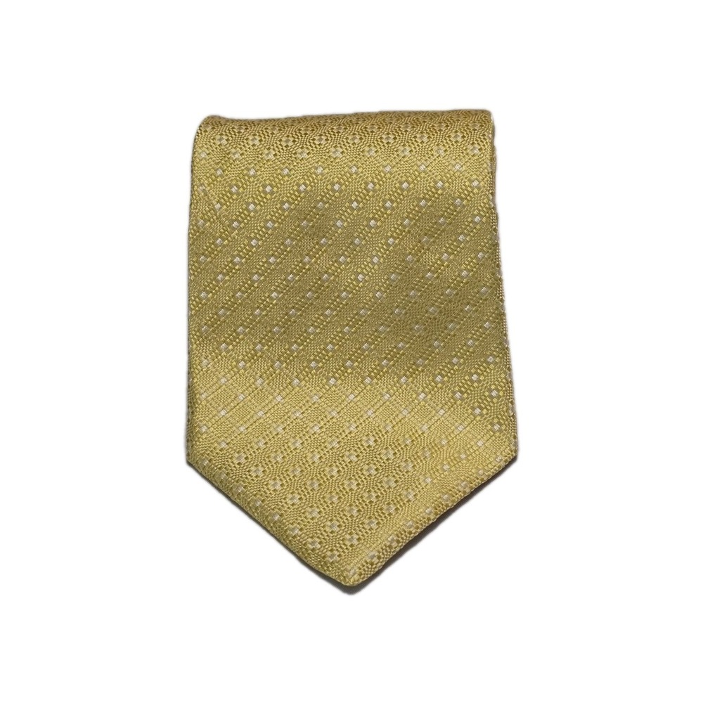 Tommy Hilfiger Men's Silk‎ Tie 2 Tone Gold and Charcoal Gray 59" x 3.5"